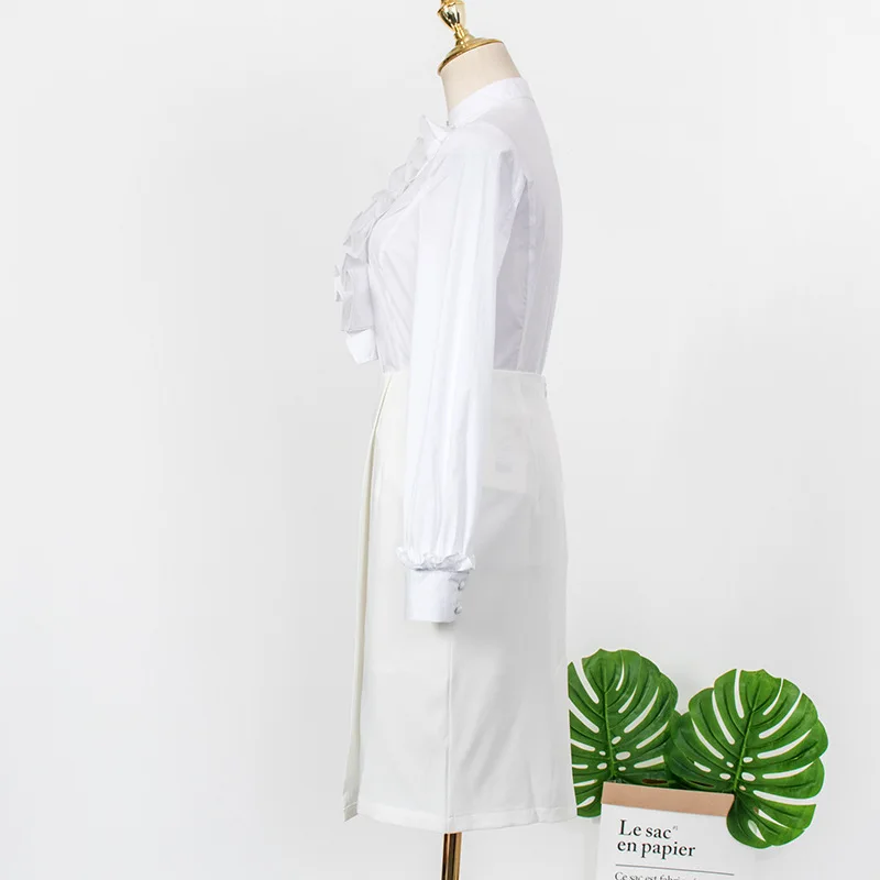 Белая рубашка и юбка для женщин летняя одежда беременных | Мать ребенок