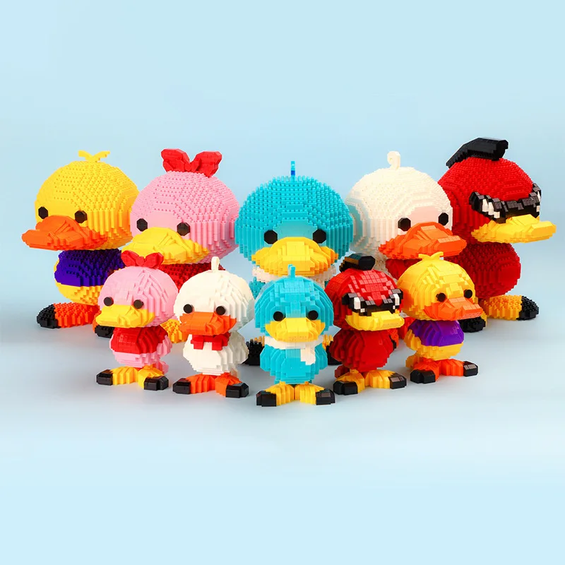 

Mini Idea series Anime platypus Mini Cartoon Building Blocks Bricks Duck Model Micro Auction Figures Toys For Children Gifts