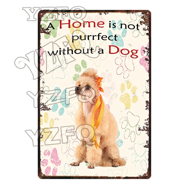 DC-5565 Домашний не Purrfect без собаки доска Металл Винтаж стены бар дома арт Pet Shop Ретро ремесленный декоративный 30X20 см DC-5555A - Цвет: DC-5565