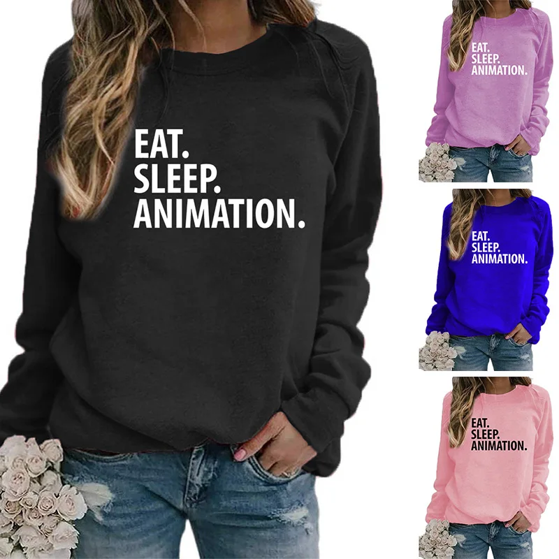 

Женский свитшот с принтом, в стиле Харадзюку