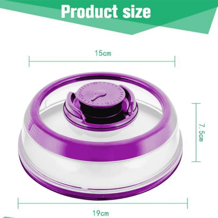 Силиконовые вакуумные крышки с крышкой для микроволновой печи чаша подогревом
