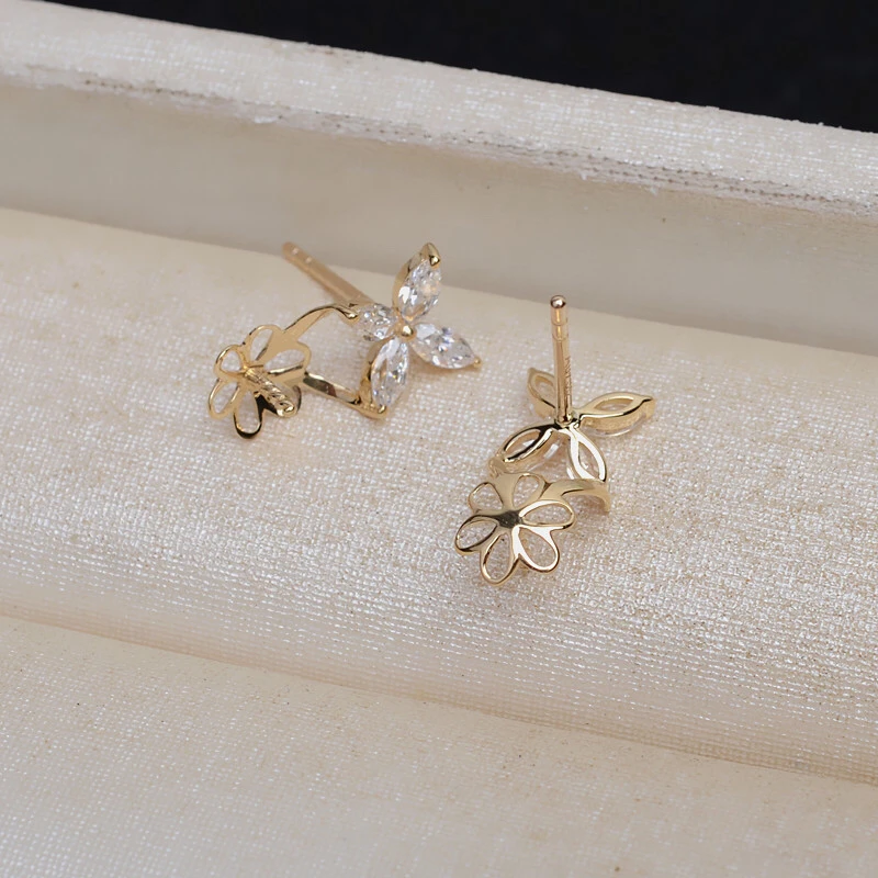 Рисунок 4 - Оригинальные золотые серьги в форме сердца AU 750 18K