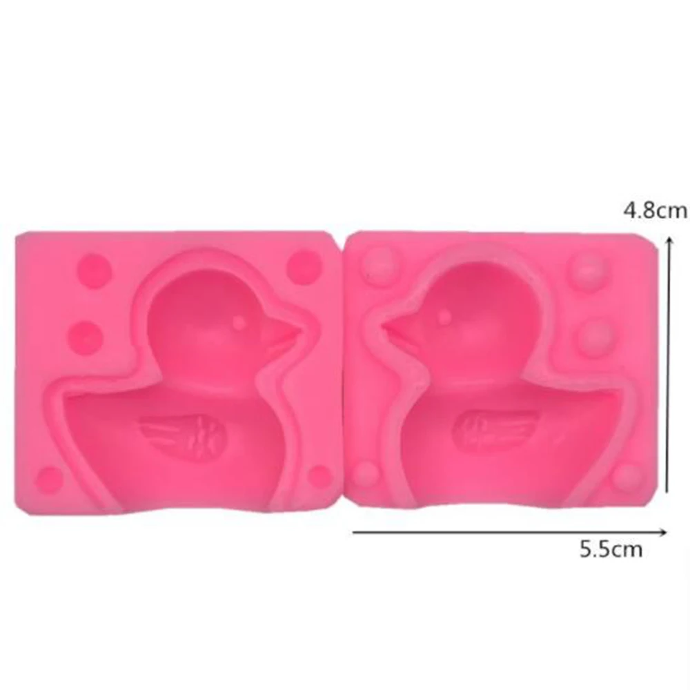 Силиконовая 3D форма в виде утки Симпатичные животные помадка мыло глина для