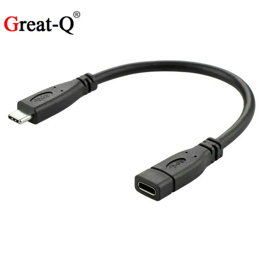 

USB 3,1 Gen2 Тип C Male к женскому удлинитель Кабель зарядного устройства для передачи данных 20 см/50 см/1 м