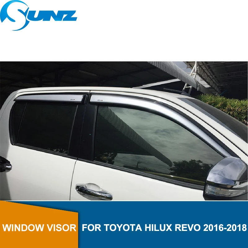 Дефлекторы боковых окон аксессуары Щепка оконная решетка для Toyota Hilux Revo Rocco 2015 2016
