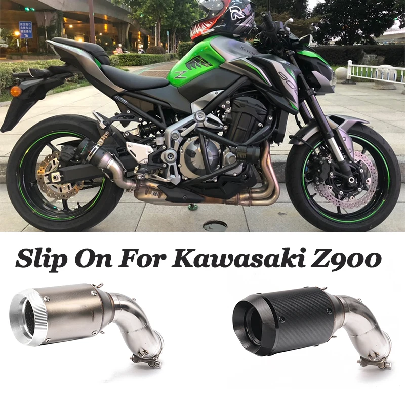 

Slip on For Kawasaki Z900 Ninja900 2017-2020 Motorcycle Exhaust Escape Moto Modified Middle Conncetion Link Pipe Full System