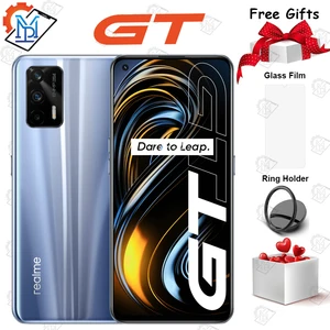 2021 original realme gt 5g mobile phone 6 43 inch 120hz 8g128g snapdragon 888 octa core android 11 65w fast charger smartphone free global shipping