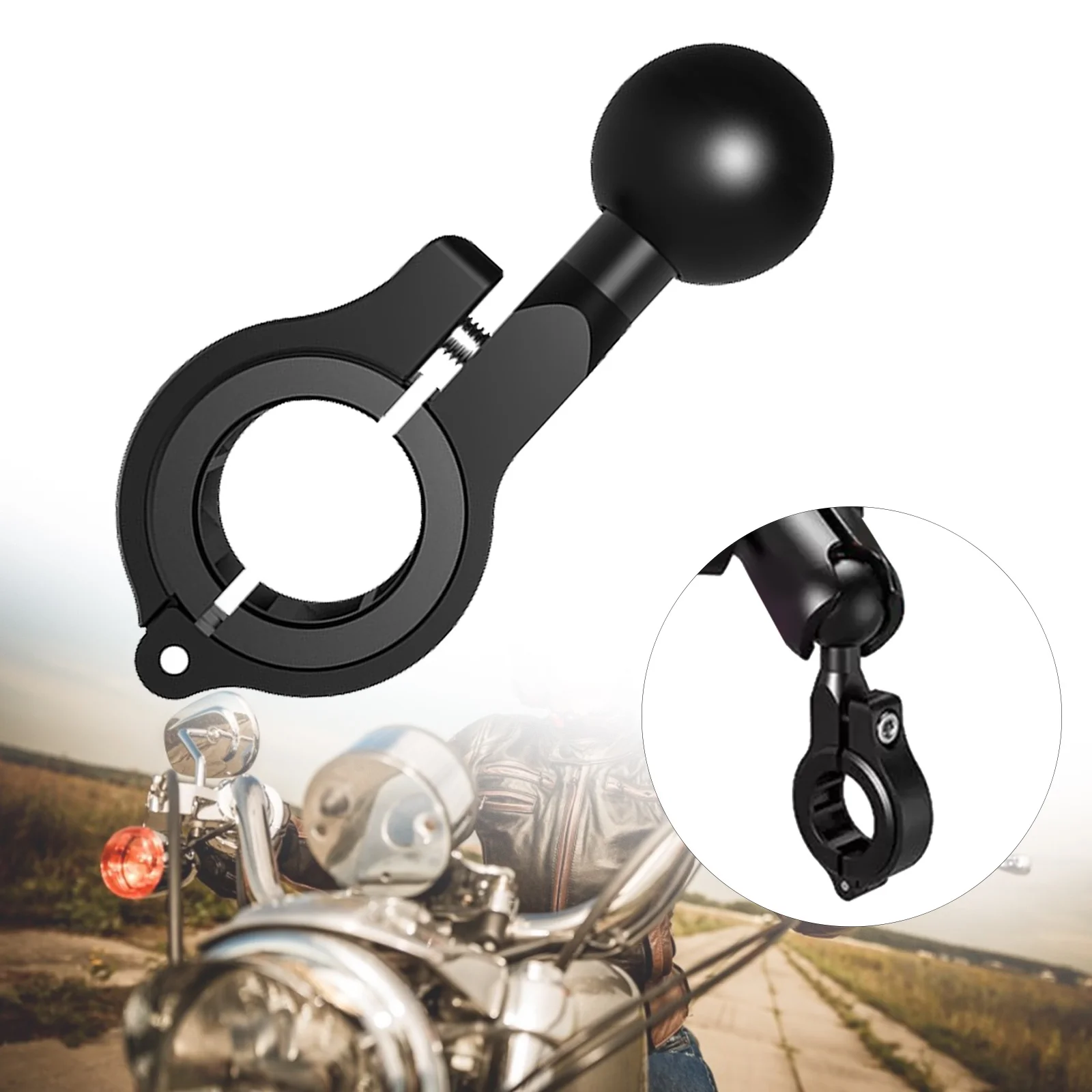 

Aaluminum Motorcycle Fixed Bracket Adapter 25MM Ball Head Handlebar Mirror Bracket Base Bicycle Mobile Phone GPS Mount Stand