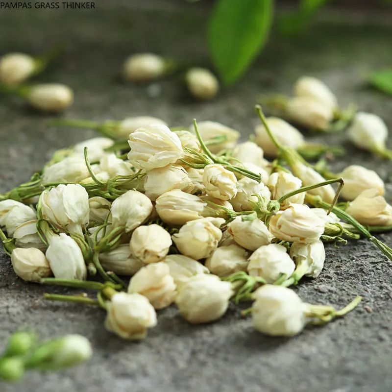 

100G Organic premium dried pure jasmine flower buds free shipping dried 100% natural eco jasmine flower buds