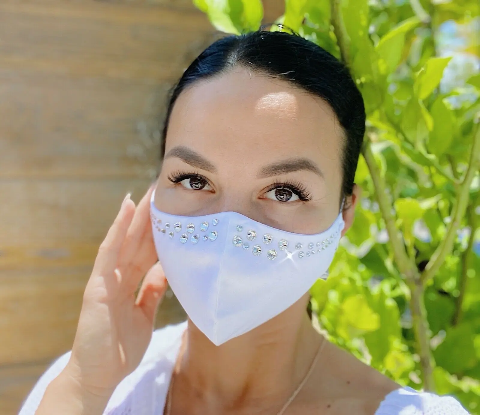 

Nightclub Party Show Sexy Glitter Rhinestone Party Mask Diamond Crytal Decoration Facemask Mesh Net Fashion Yashmak For Wedding