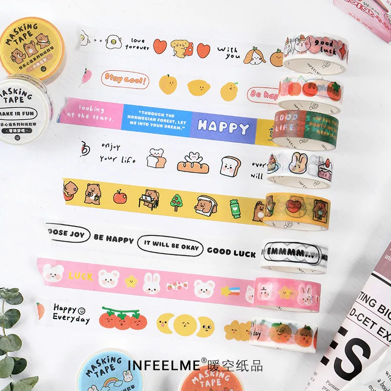 Милые сказочные животные васи лента очаровательная Кошка Кролик декоративная Diy