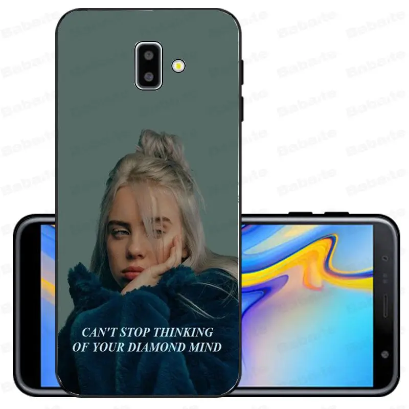 Song Lyrics Billie Eilish Эстетическая Оболочка Чехол для телефона samsung Galaxy j6 plus A6 A8 A9 A10 A30 A50 мобильные телефоны - Цвет: A9