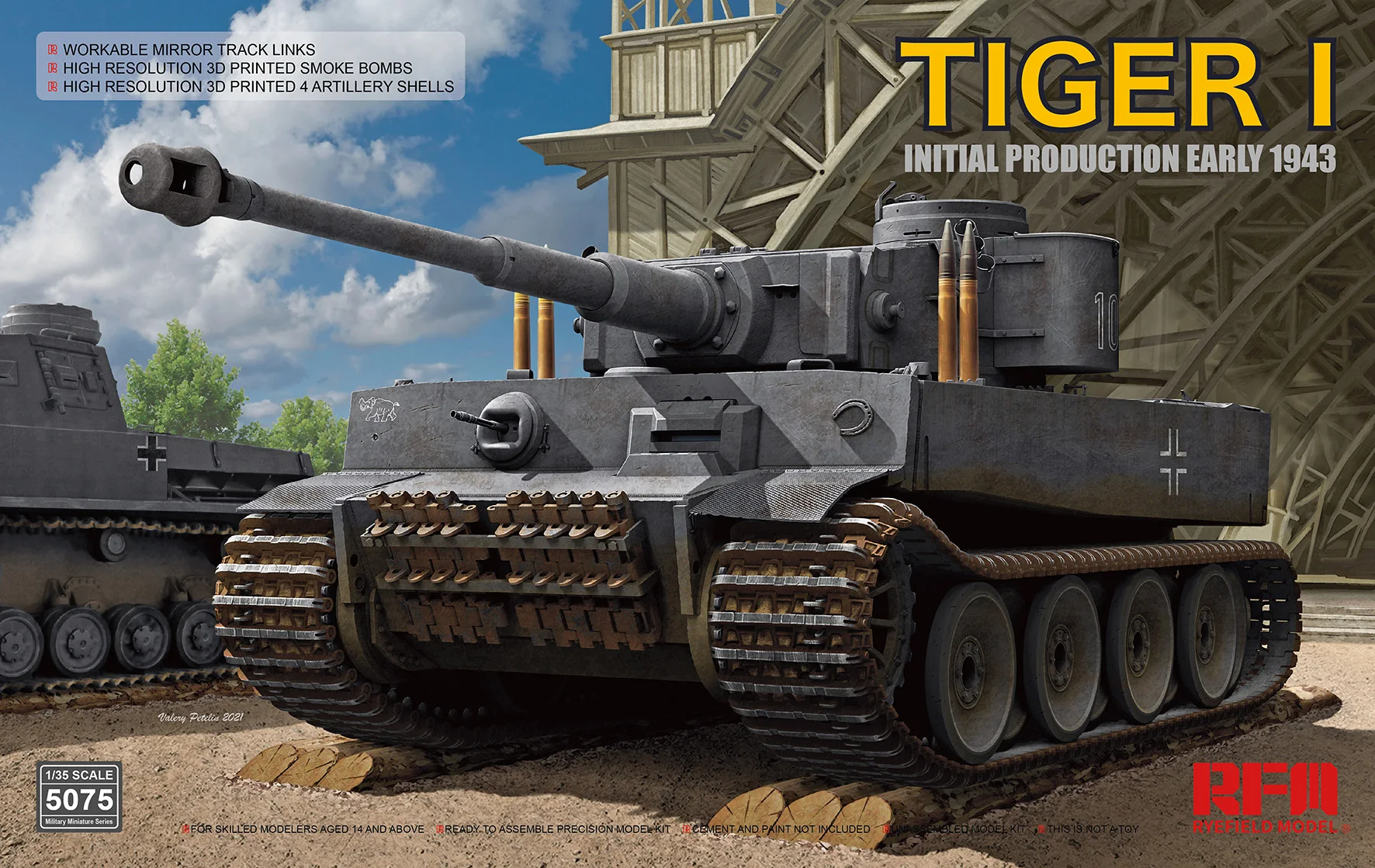 Модель RYEFIELD RM-5075 1/35 начальное производство Tiger I начало 1943 набор моделей - купить