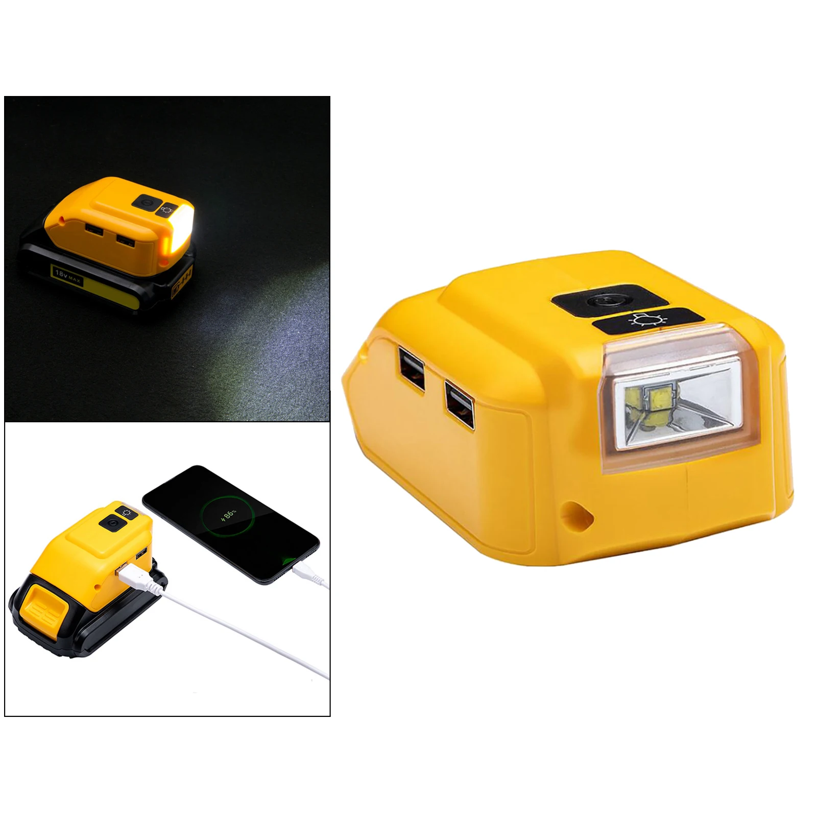 

USB-преобразователи источника питания, совместимые с инструментами, конвертирует адаптер для зарядки аккумулятора