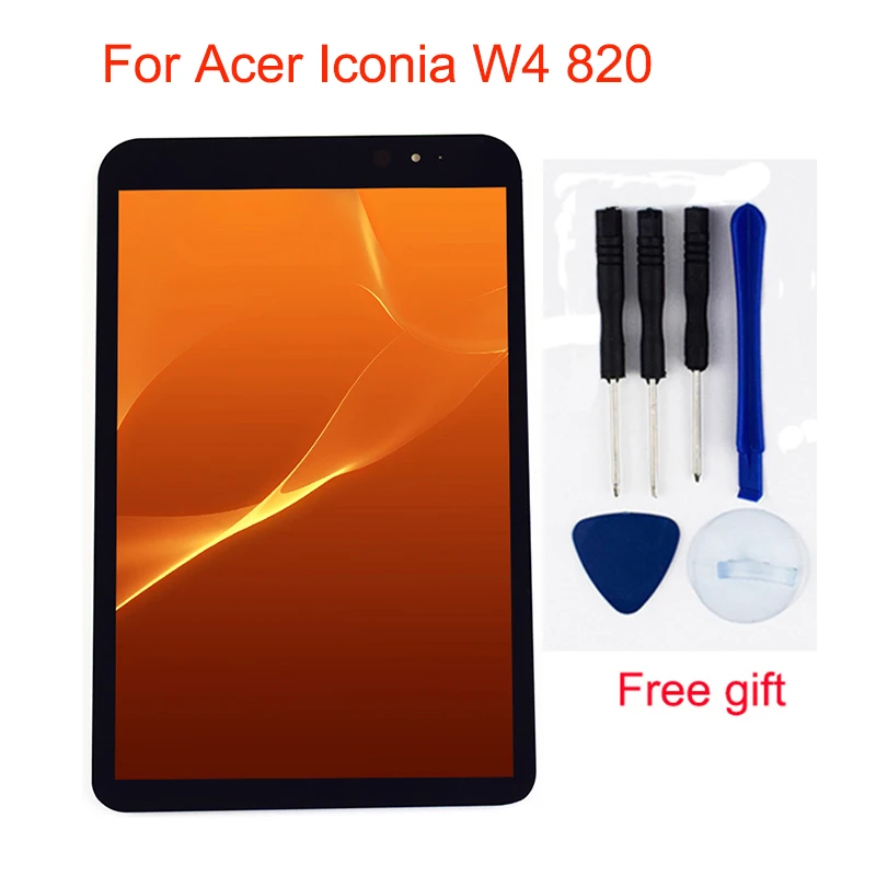 Для acer Iconia W4 820 W4-820 W4-821 сенсорный экран дигитайзер сенсор стекло+ ЖК-дисплей панель монитор в сборе