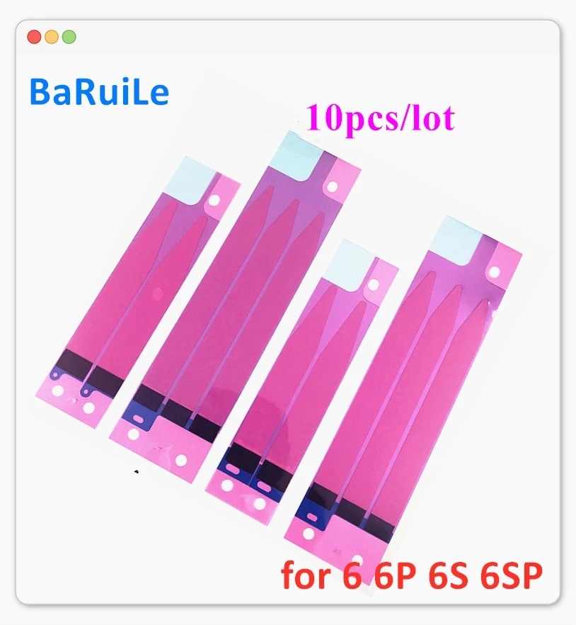 BaRuiLe 10 шт. батарея клейкая наклейка для iPhone 11 pro Max X XS Max XR 5S 6 6s 7 8 plus батарея клей лента полоса Tab ремонт
