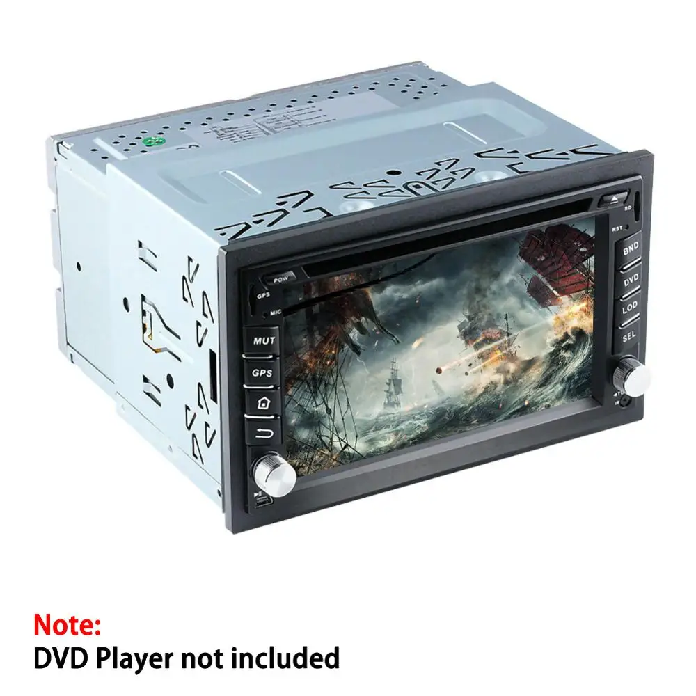 Iron Frame Unit 2 DIN Cage Radio Vehicle Case Car Fitting DVD Player Mounting Plate Plastic Panel With Hardware | Автомобили и