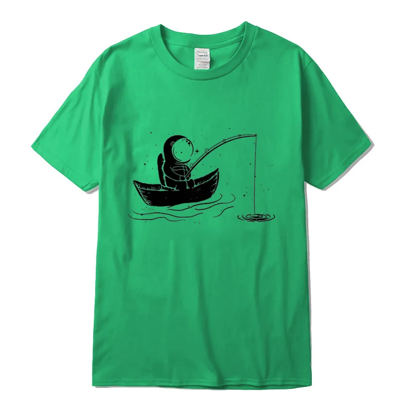 

Men's High Quality T-shirt Fun Spaceman Fishing Men's T-shirt Summer Loose Oversized Graphic T-shirt Clothing Men's Clothing