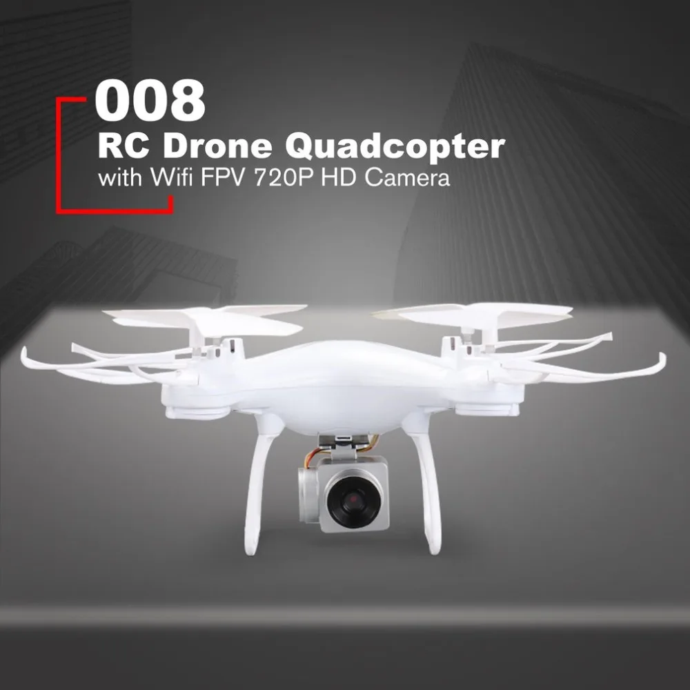 008 Smart Selfie RC Квадрокоптер Дрон с 720P Live hd-видеокамера высота удержания Безголовый режим один ключ взлет RTF