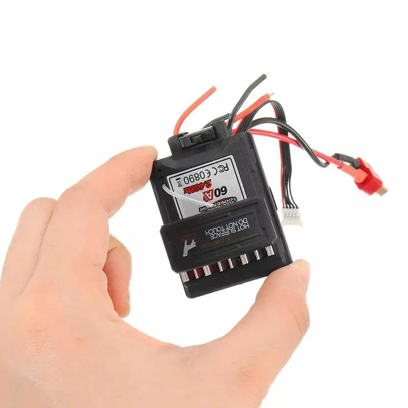 

60A 7.4V Brushed Speed Controller ESC for Xinlehong 9125 1/10 RC Car Parts No.25-ZJ07