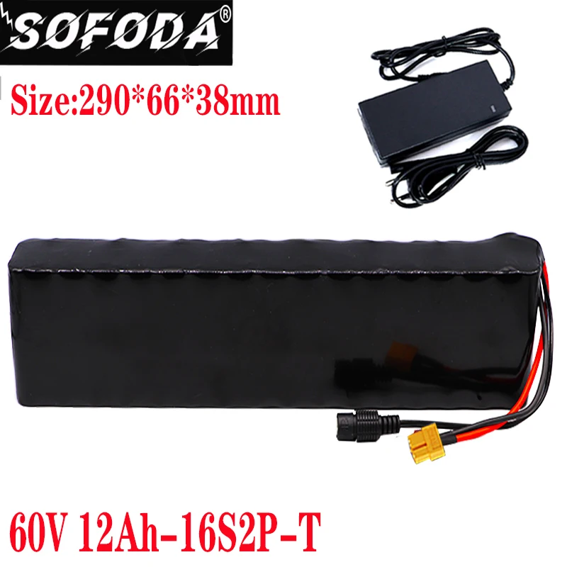 60V 16S2P 12Ah 18650 литий ионный аккумулятор 67 2 V 10000mAh Ebike Электрический велосипед Скутер