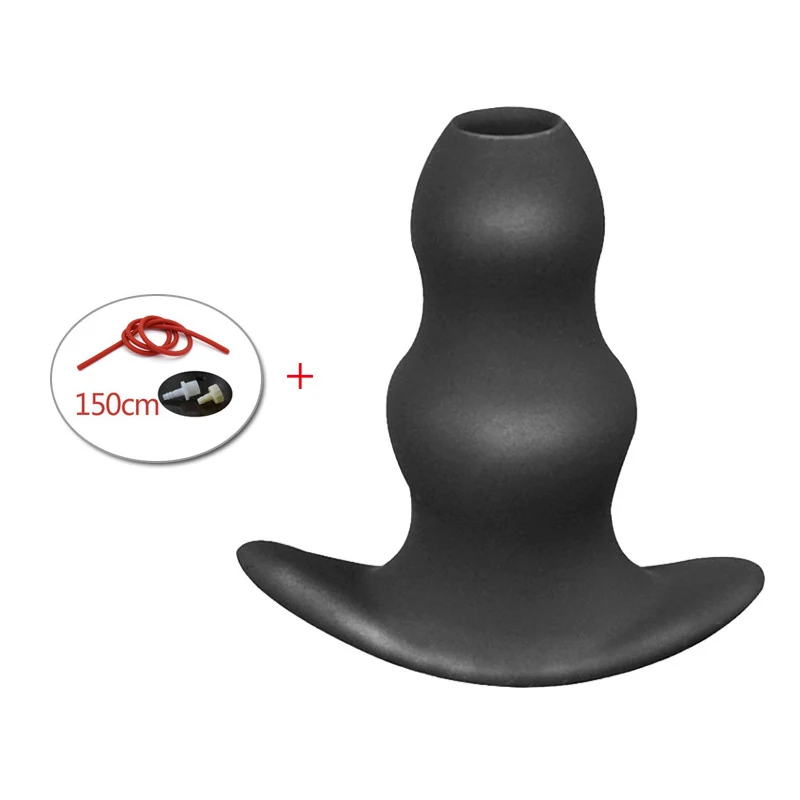 Wetips силиконовая Анальная пробка с большими отверстиями кулоны А Туалет Клизма