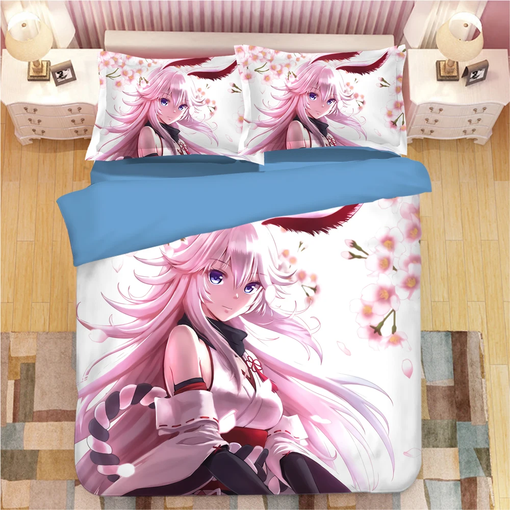 

Yae Sakura bed linen Cartoon anime Duvet Covers Pillowcases kids Anime Comforter Bedding Sets bed linens bedclothes bed set 11