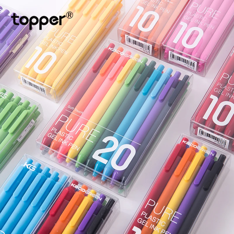 Набор цветных гелевых ручек 0 5 мм специальный милый блокнот японские