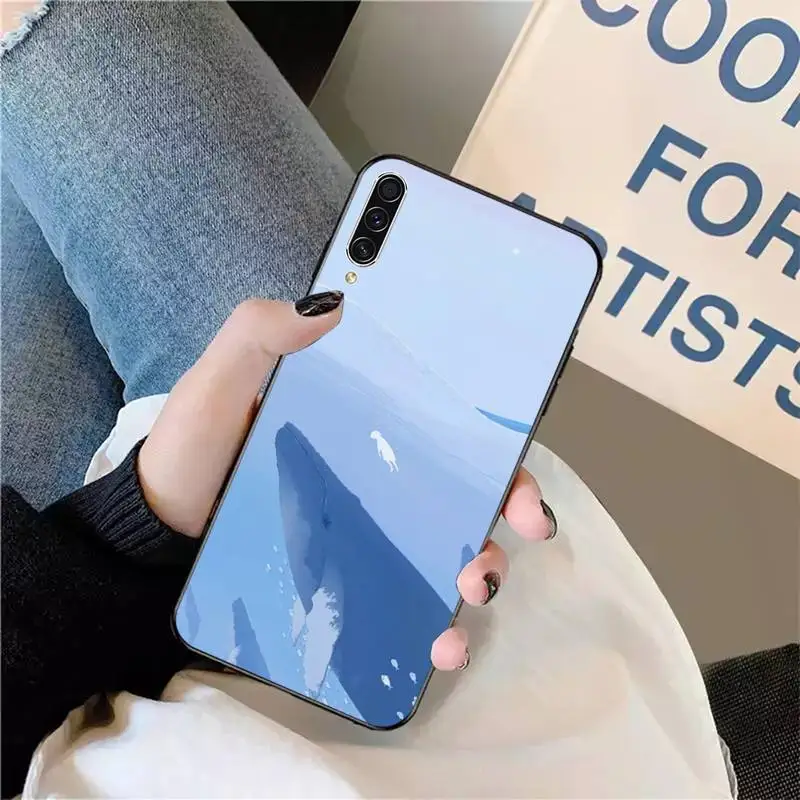 

Ocean World blue whale animal Phone Case For Samsung galaxy A S note 10 7 8 9 20 30 31 40 50 51 70 71 21 s ultra plus