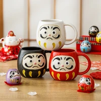 japanese ceramic cups japanese mugs dharma creative cups household personality ceramic cups coffee mugs