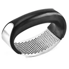 Ручной пресс для чеснока, кухонный измельчитель чеснока из нержавеющей стали, измельчение чеснока, изгиб фруктов, овощей, гаджеты, аксессуары