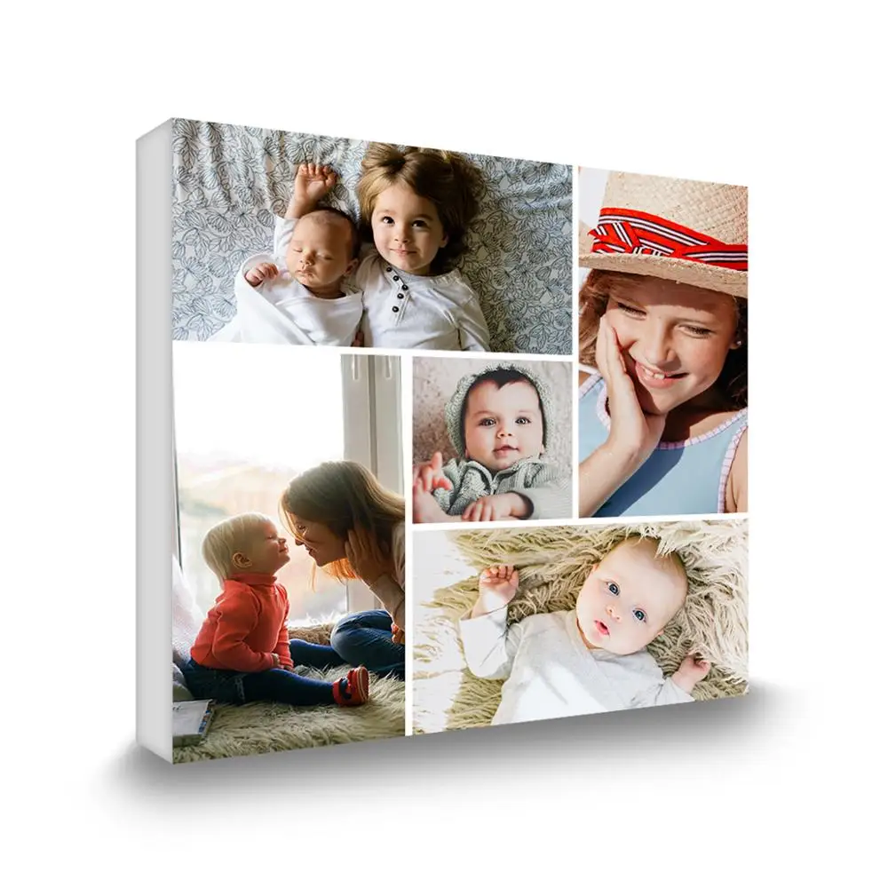 Переверните 5 фотографий в потрясающий холст фотоколлаж персонализированное