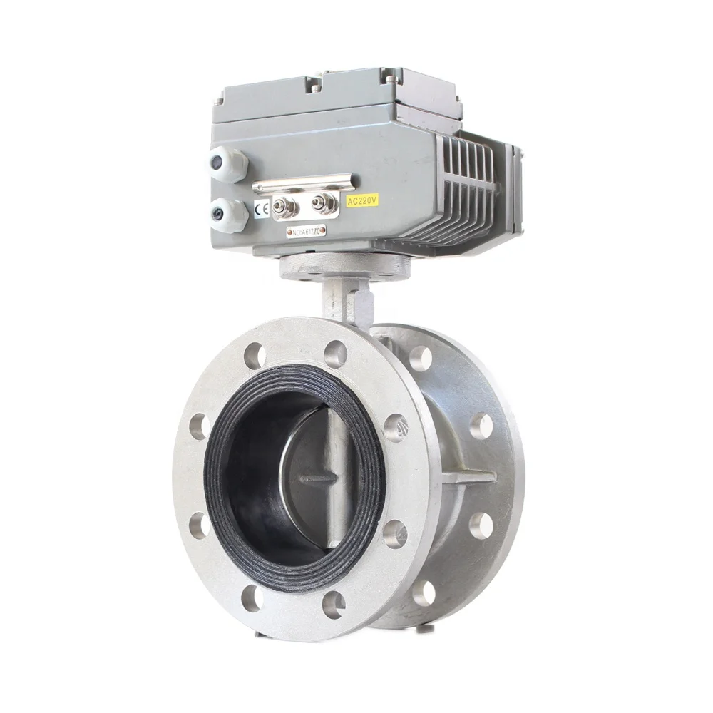 

DN100 морской клапан-бабочка, EPDM сиденье из нержавеющей стали, Электрический привод, двойной фланцевый клапан-бабочка dn100 pn16