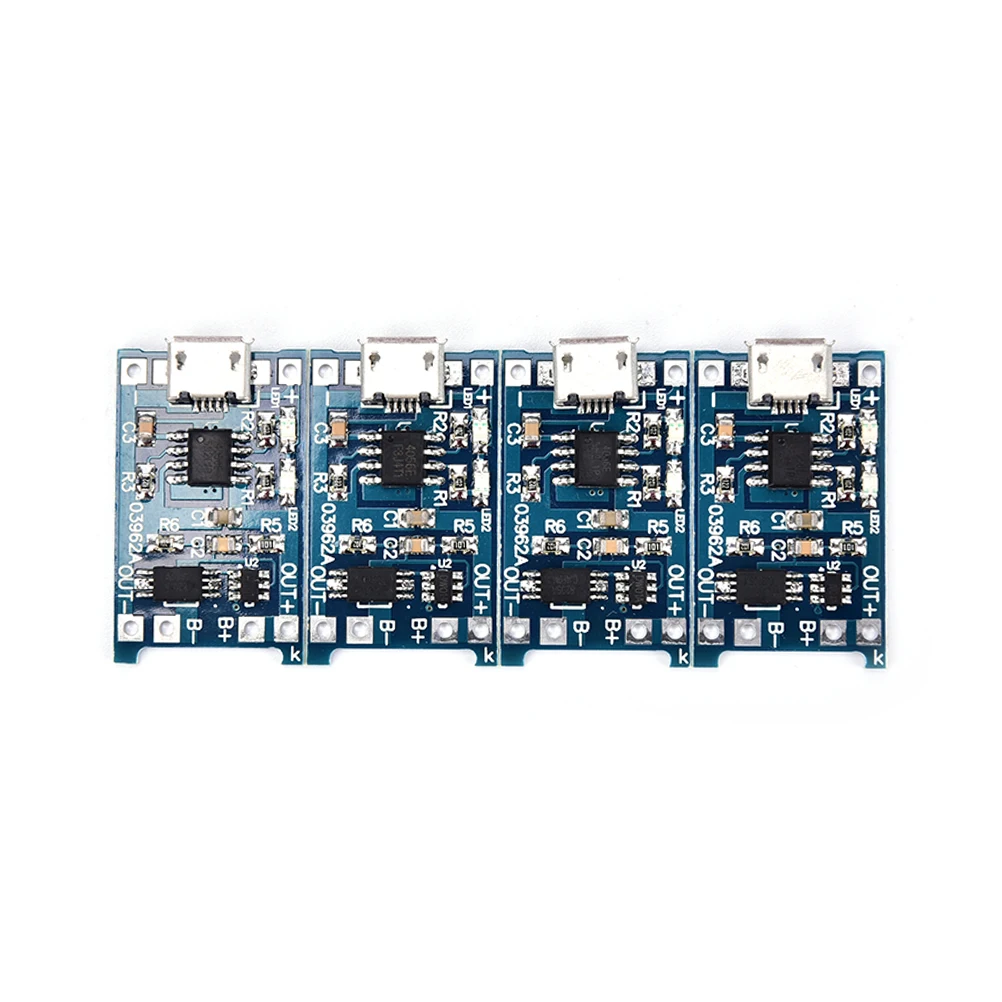 4 шт./лот 5 в Micro USB 1A 18650 литиевая батарея зарядная плата модуль зарядного
