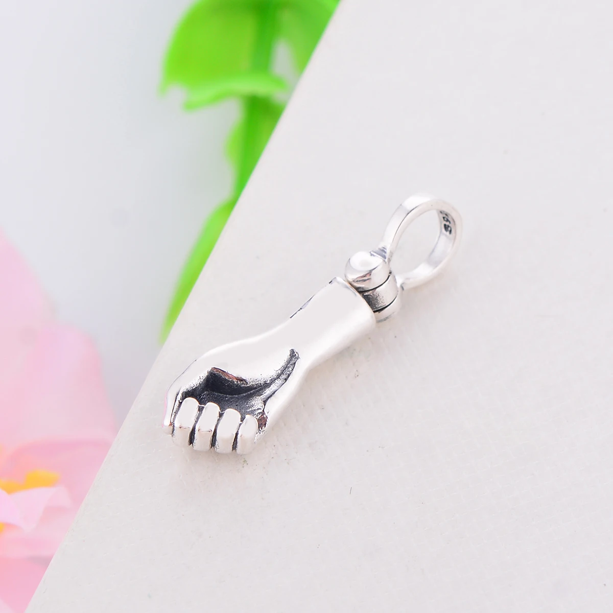 Бусина шарм жест из серебра 2020 пробы для браслета|Бусины| |