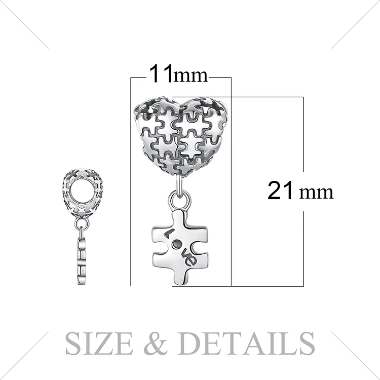 JewelryPalace 925 пробы серебро Головоломка-Сердце серьги подвеска любовь мода для Для женщин Новая горячая Распродажа красивые подарки