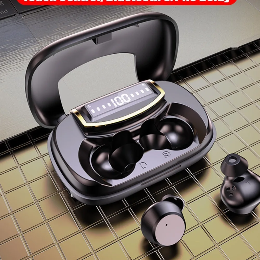 

Bluetooth-Compatible Earphones Touch Control TWS Wireless Headphones Sports Waterproof Earbuds With Microphone Headsets