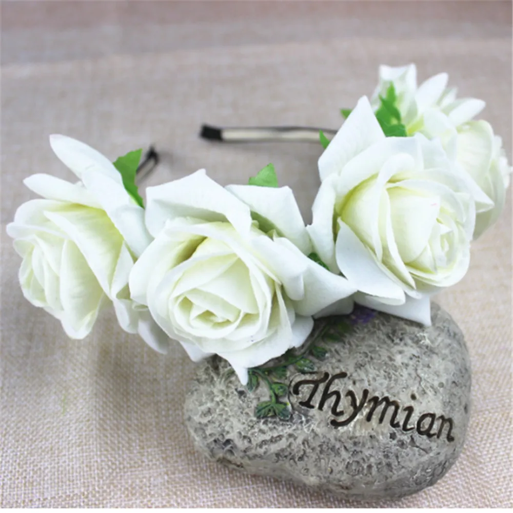 1 шт. модная богемная Стиль роза с цветочным рисунком и повязка на голову принтом