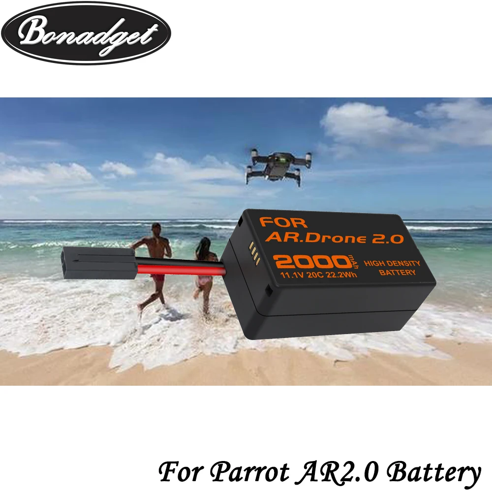 Bonadget 3000mAh 11.1V replacement Battery For Parrot AR.Drone2.0 AR2.0 battery UAV unmanned control of aircraft batteries | Электроника