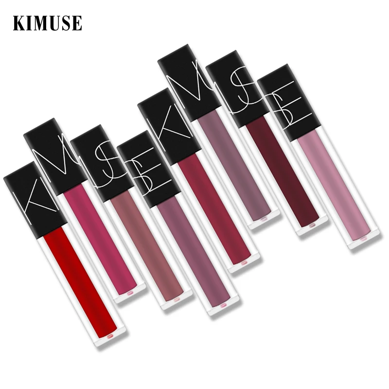 Жидкая помада KIMUSE блеск для губ матовая губная телесного цвета долговечная