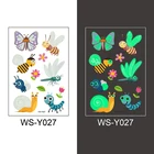 Наклейки для временных татуировок световой ребенок малыш временные искусственные татуировки светящиеся вставки уход за кожей лица рука нога для детей боди-арт наклейки