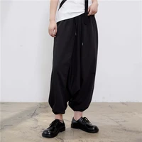 ladies casual pants harem pants spring and autumn new dark loose low grade design fashion trend large size pants