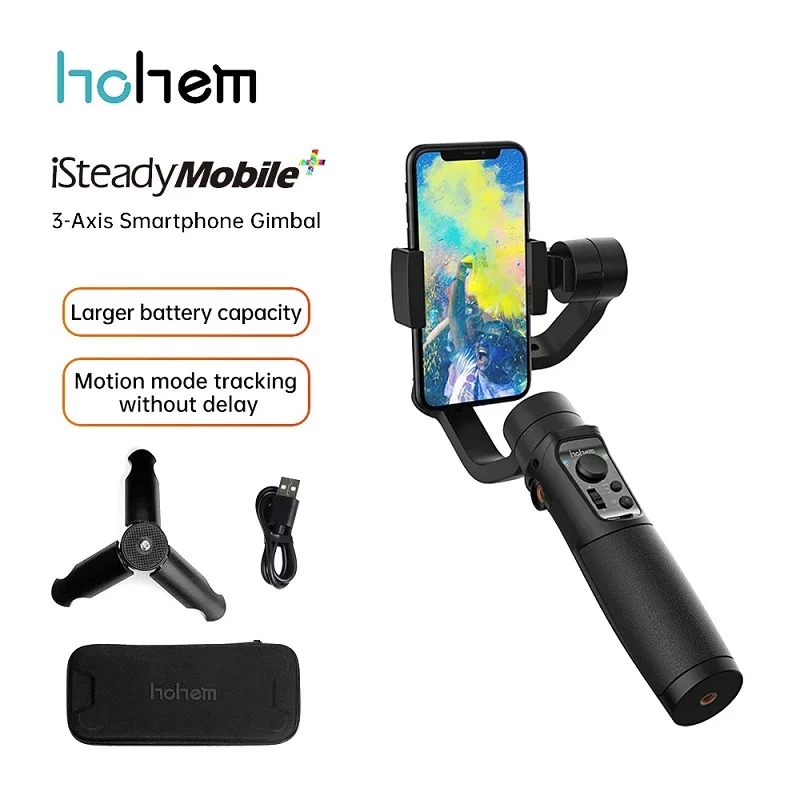 

Hohem Isteady Mobile Plus Telefoon Gimbal Met Sport Modus 3-осевой Ручной Стабилизатор для Iphone 11X8 7 & Huawei & Xiaomi