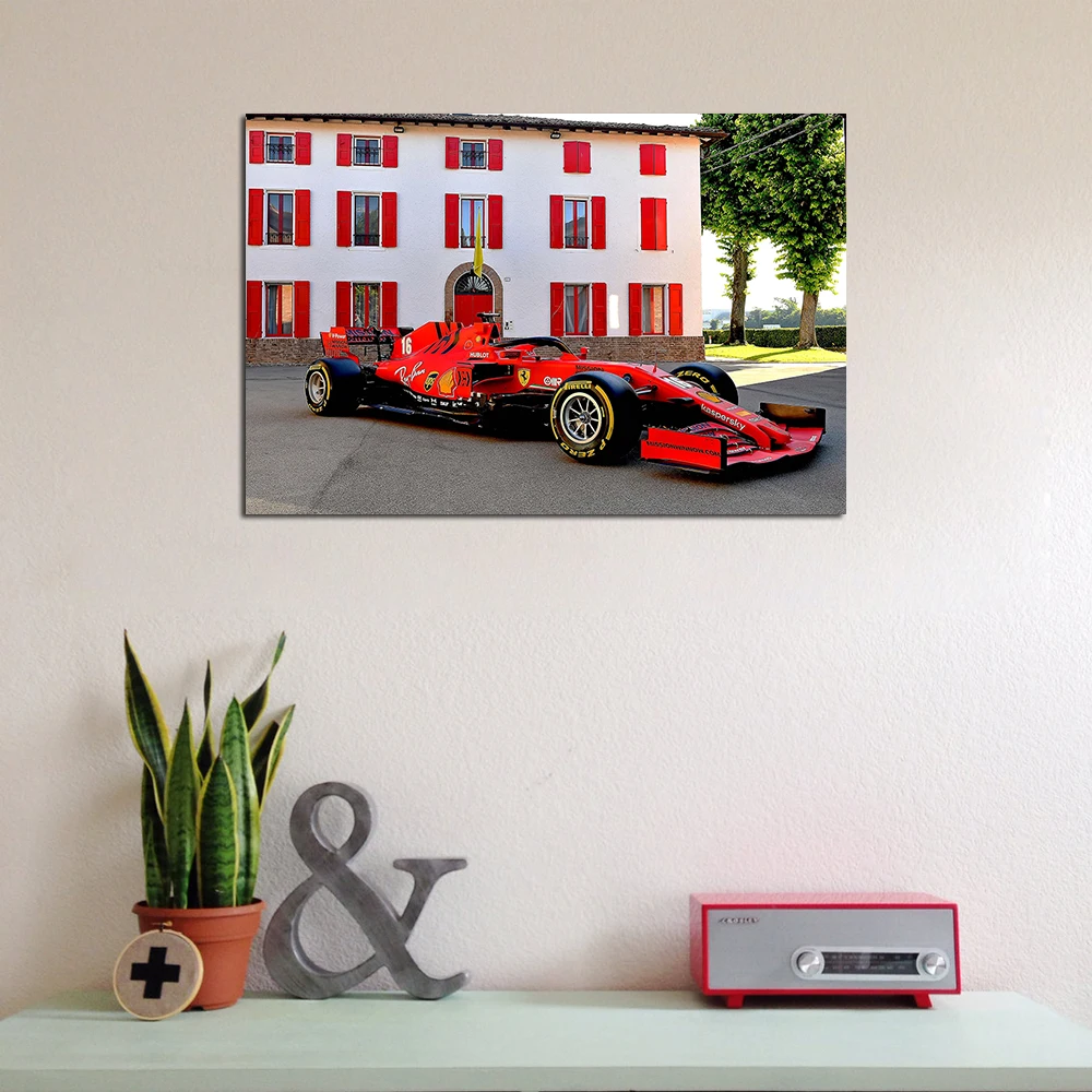 Красные плакаты SF1000 с гоночными автомобилями настенные художественные картины