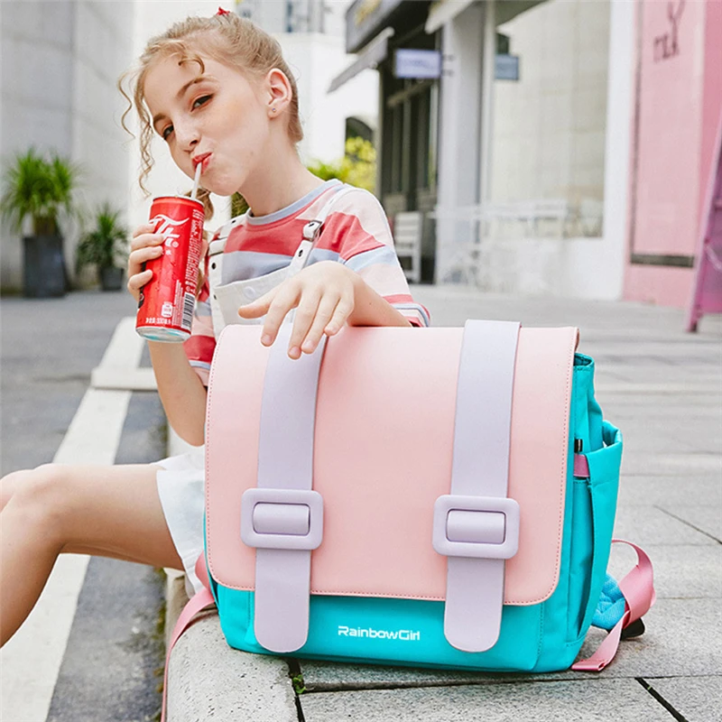 Children Orthopedic Backpacks Waterproof  Primary School Bags Kids Girls Grades 1-6 Student Bookbags Satchel Morrales