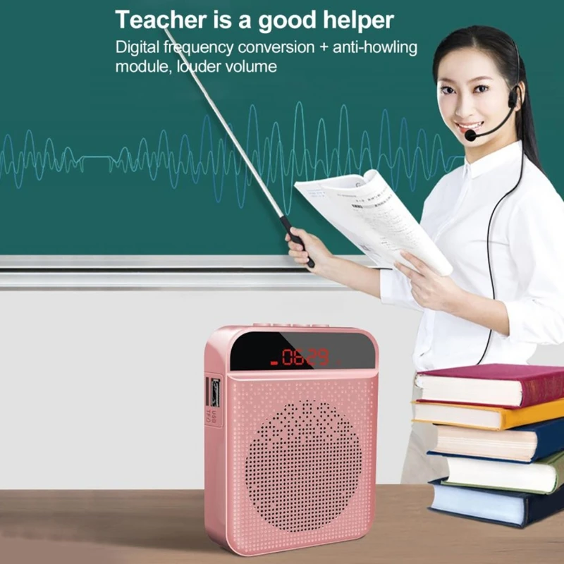 

P82F Portable 5W Voice Amplifier 3000mAh Large Capacity Rechargeable Battery Bluetooth PA System for Classroom Outdoors