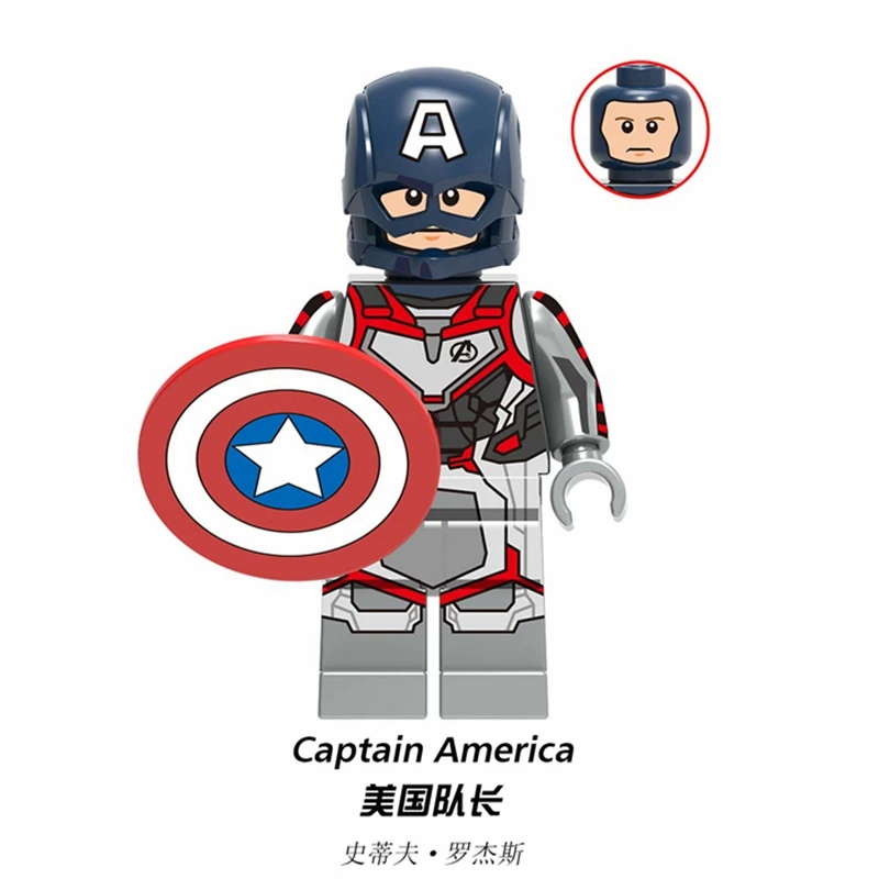 Marvel Super Heroes Thanos Iron Man Thor Hulk Spiderman Batman Avengers Building Blocks Figures Playmobil Toys for Children Gift