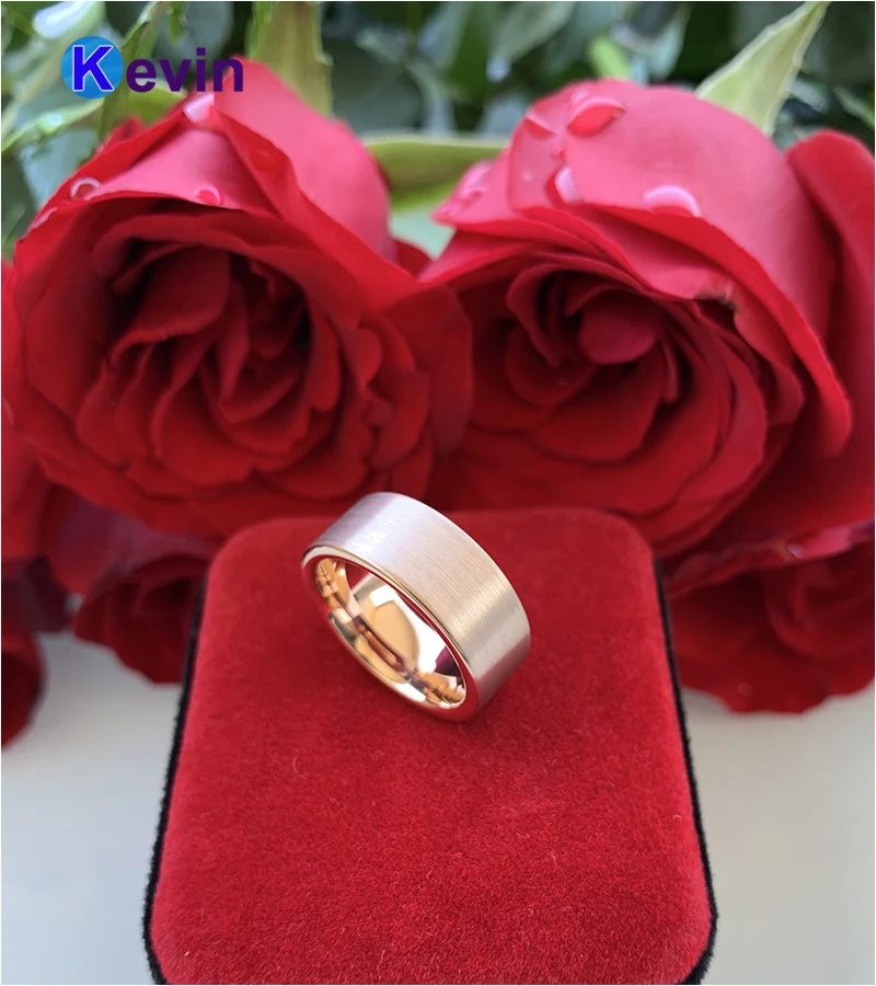 Кольца из вольфрама для мужчин и женщин классические обручальные кольца с