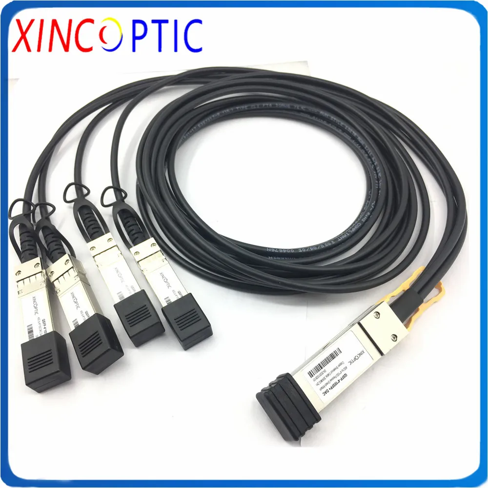 

40G QSFP + до 4*10G SFP + 30AWG, кабель DAC 2 м, совместимый с Intel, 4 медных прямых приспособления