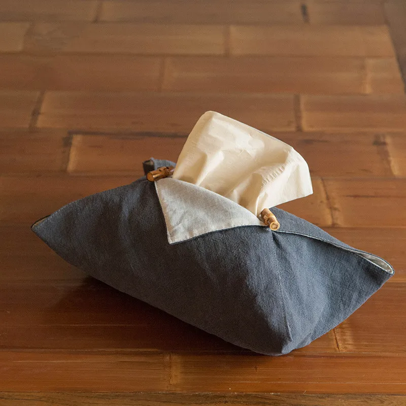 

Cotton Towel Cloth Cover Removable Tissue Paper Bag Handmade Creative Friendly Home Decoration